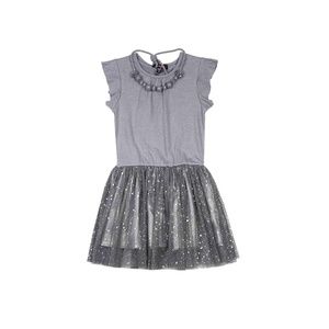 Imoga Girl's Size 10 Grey Metallic glitter and Mesh Tutu Dress
